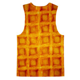 Waffle Invasion Tank Top-kite.ly-| All-Over-Print Everywhere - Designed to Make You Smile