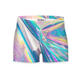 Holographic Foil Workout Shorts-Shelfies-| All-Over-Print Everywhere - Designed to Make You Smile