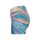 Holographic Foil Workout Shorts-Shelfies-| All-Over-Print Everywhere - Designed to Make You Smile