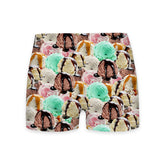 Ice Cream Invasion Workout Shorts-Shelfies-| All-Over-Print Everywhere - Designed to Make You Smile