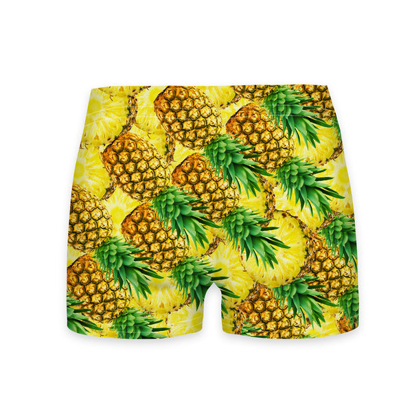 War Of The Pineapple Workout Shorts-Shelfies-| All-Over-Print Everywhere - Designed to Make You Smile