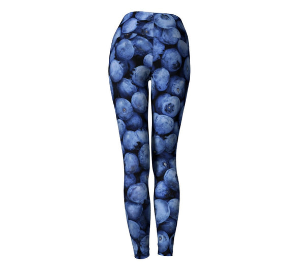 Blueberry Invasion Yoga Pants-Shelfies-| All-Over-Print Everywhere - Designed to Make You Smile