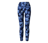 Blueberry Invasion Yoga Pants-Shelfies-| All-Over-Print Everywhere - Designed to Make You Smile