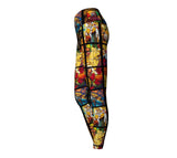 Stained Glass Yoga Pants-Shelfies-| All-Over-Print Everywhere - Designed to Make You Smile