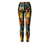 Stained Glass Yoga Pants-Shelfies-| All-Over-Print Everywhere - Designed to Make You Smile