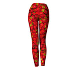 Strawberry Invasion Yoga Pants-Shelfies-| All-Over-Print Everywhere - Designed to Make You Smile