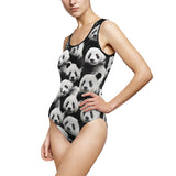 Women's Classic One-Piece Swimsuit-Printify-Black-M-| All-Over-Print Everywhere - Designed to Make You Smile