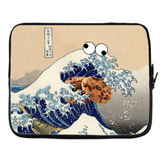 Great Wave of Cookie Monster Laptop Sleeve-Gooten-15 inch-| All-Over-Print Everywhere - Designed to Make You Smile