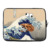 Great Wave of Cookie Monster Laptop Sleeve-Gooten-13 inch-| All-Over-Print Everywhere - Designed to Make You Smile