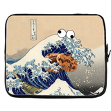 Great Wave of Cookie Monster Laptop Sleeve-Gooten-17 inch-| All-Over-Print Everywhere - Designed to Make You Smile