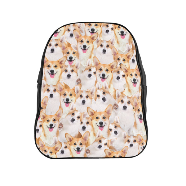 Corgi Invasion Backpack-Printify-Large-| All-Over-Print Everywhere - Designed to Make You Smile