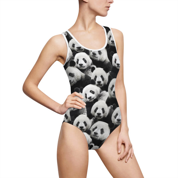 Women's Classic One-Piece Swimsuit-Printify-White-XS-| All-Over-Print Everywhere - Designed to Make You Smile
