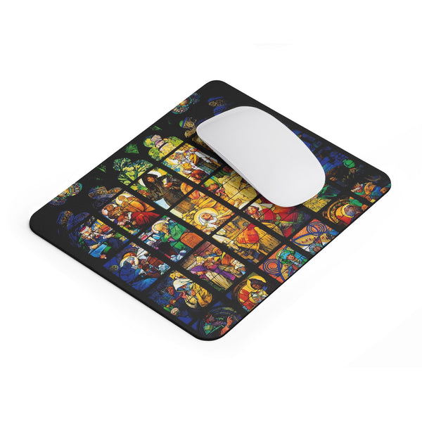 Stained Glass Mousepad-Printify-Rectangle-| All-Over-Print Everywhere - Designed to Make You Smile