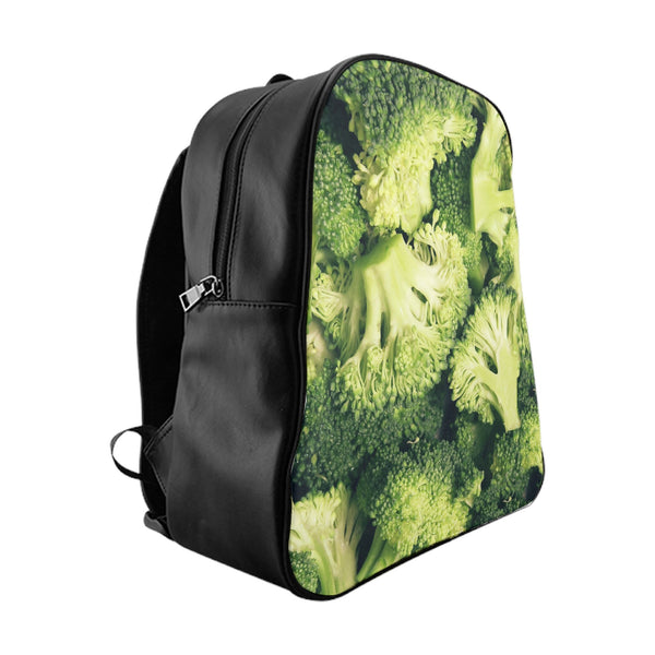 Broccoli Invasion Backpack-Printify-Large-| All-Over-Print Everywhere - Designed to Make You Smile