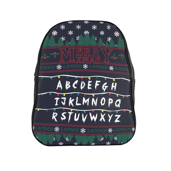 Stranger Xmas Backpack-Printify-Large-| All-Over-Print Everywhere - Designed to Make You Smile