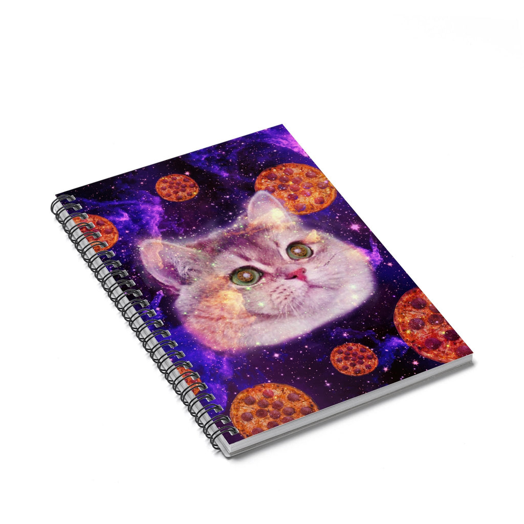 Heavy Breathing Cat Pizza Spiral Notebook-Printify-Spiral Notebook-| All-Over-Print Everywhere - Designed to Make You Smile