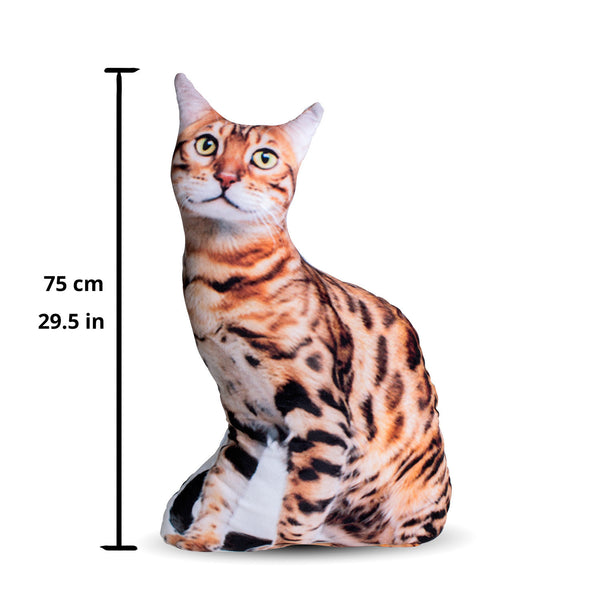 Bengal Cat 3D Pillow-Shelfies-75cm-| All-Over-Print Everywhere - Designed to Make You Smile