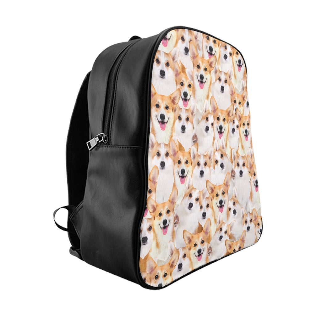 Corgi Invasion Backpack-Printify-Large-| All-Over-Print Everywhere - Designed to Make You Smile