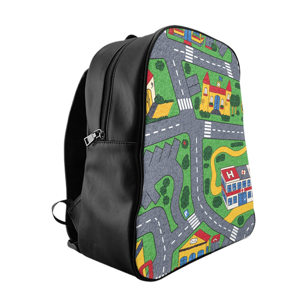 Carpet Track Backpack-Printify-Large-| All-Over-Print Everywhere - Designed to Make You Smile