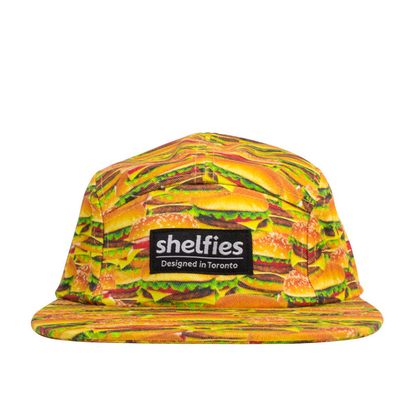 Hamburger Invasion Hat-Shelfies-One Size Fits All-| All-Over-Print Everywhere - Designed to Make You Smile