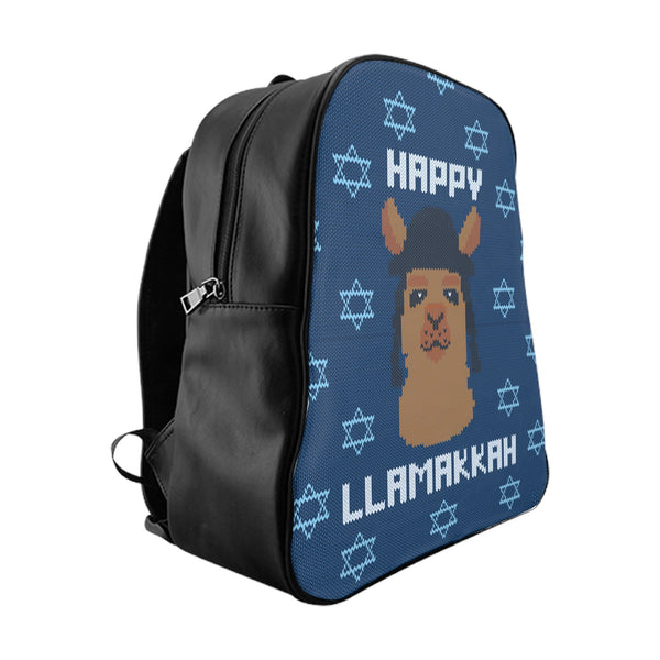 Happy Llamakkah Backpack-Printify-Large-| All-Over-Print Everywhere - Designed to Make You Smile