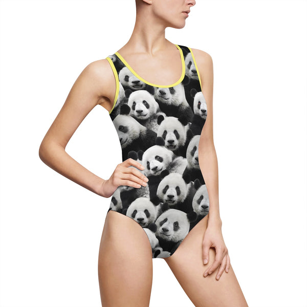 Women's Classic One-Piece Swimsuit-Printify-Yellow-XS-| All-Over-Print Everywhere - Designed to Make You Smile