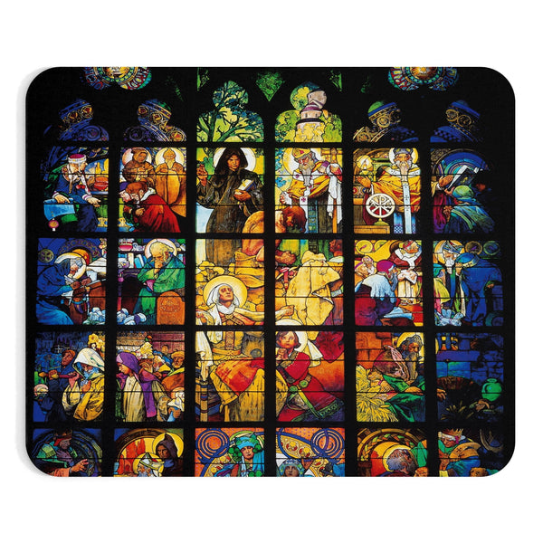 Stained Glass Mousepad-Printify-Rectangle-| All-Over-Print Everywhere - Designed to Make You Smile