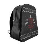 Merry Xmas Ya Filthy Animal Backpack-Printify-Large-| All-Over-Print Everywhere - Designed to Make You Smile