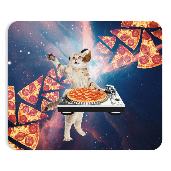 DJ Pizza Cat Mousepad-Printify-Rectangle-| All-Over-Print Everywhere - Designed to Make You Smile