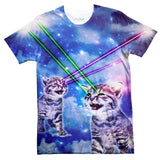 Laser Cat T-Shirt-Subliminator-| All-Over-Print Everywhere - Designed to Make You Smile