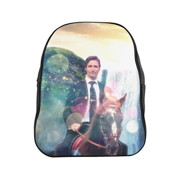 Dreamy Trudeau Backpack-Printify-Large-| All-Over-Print Everywhere - Designed to Make You Smile