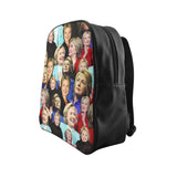 Hillary Clinton Face Backpack-Printify-Large-| All-Over-Print Everywhere - Designed to Make You Smile