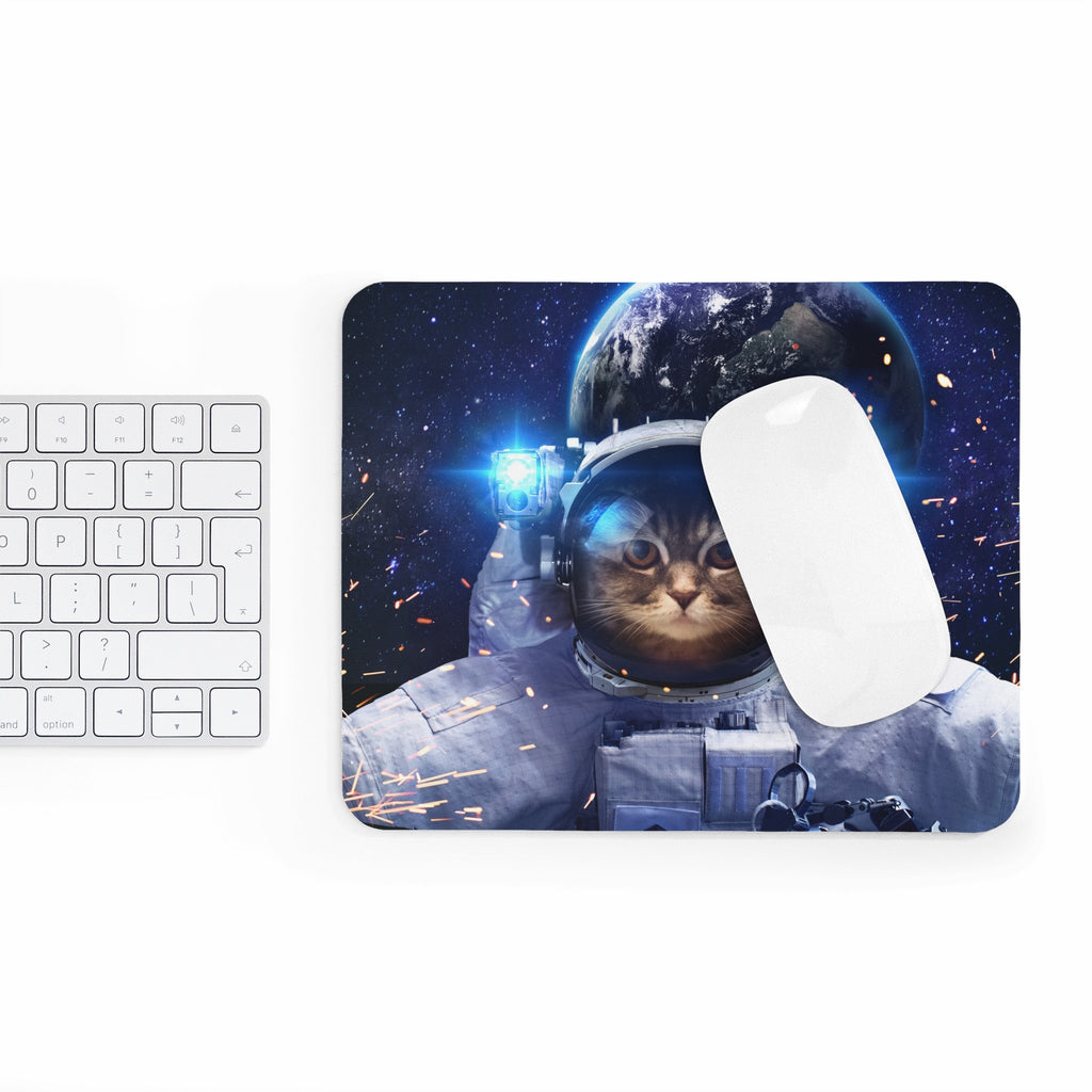 Astronaut Cat Mousepad-Printify-Rectangle-| All-Over-Print Everywhere - Designed to Make You Smile