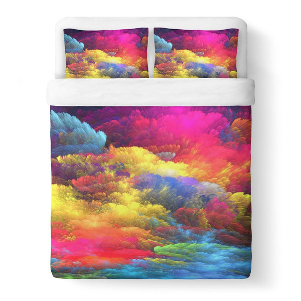 Abstract Colors Duvet Cover-Gooten-Queen-| All-Over-Print Everywhere - Designed to Make You Smile