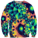 Abstract Fractal Sweater-Shelfies-| All-Over-Print Everywhere - Designed to Make You Smile