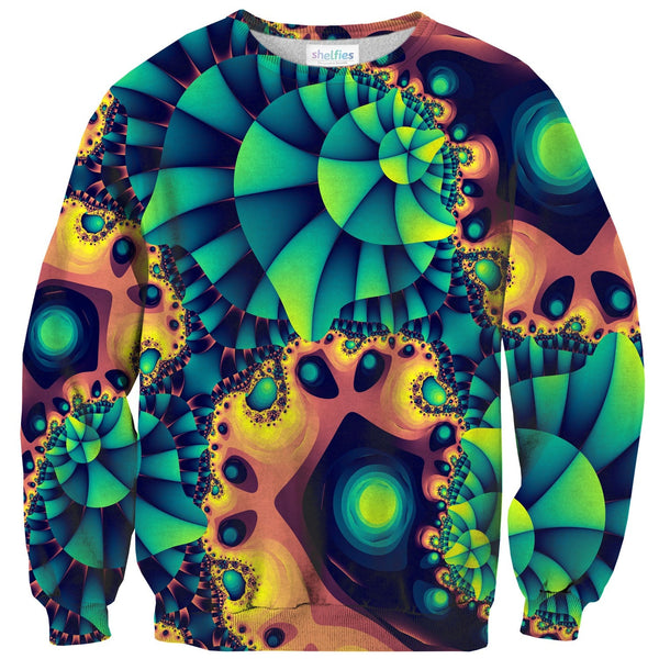 Abstract Fractal Sweater-Shelfies-| All-Over-Print Everywhere - Designed to Make You Smile