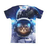 Astronaut Cat Youth T-Shirt-kite.ly-| All-Over-Print Everywhere - Designed to Make You Smile
