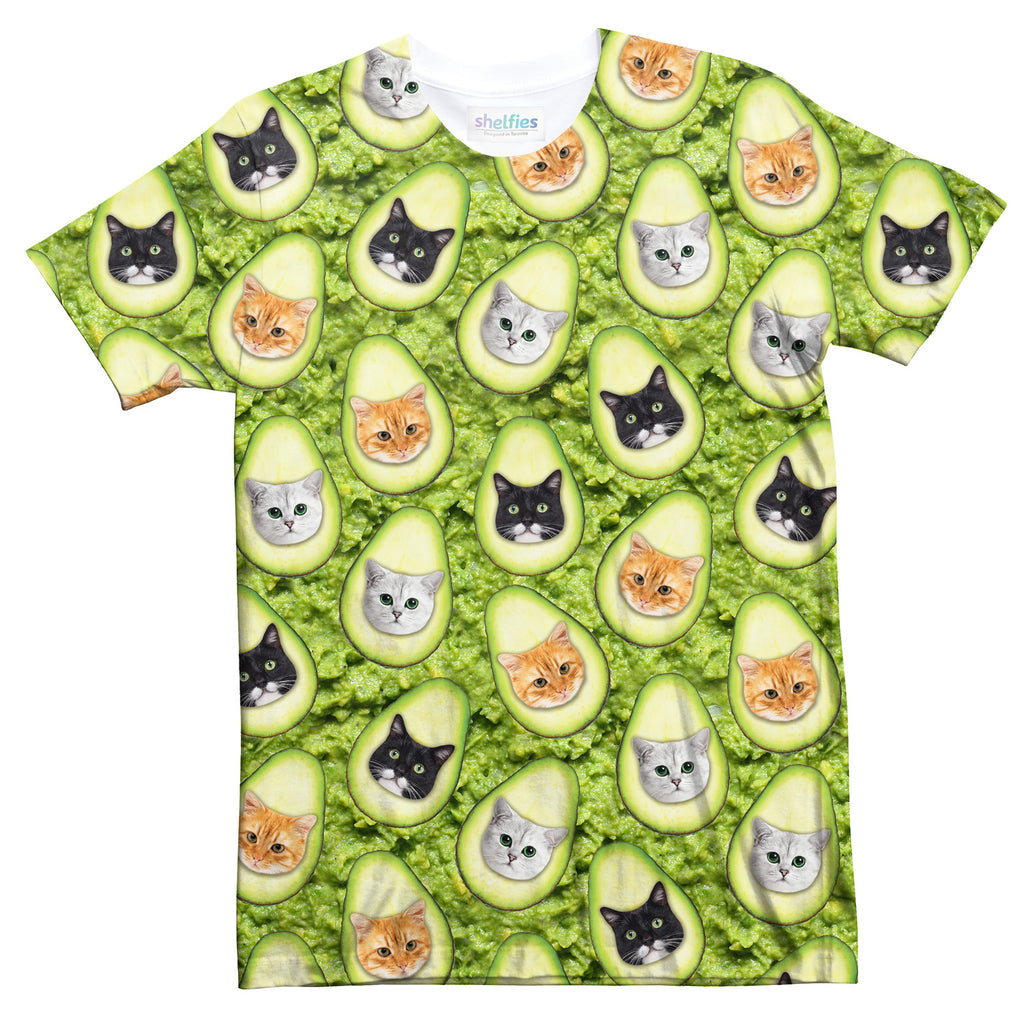 Avo-cat-o Invasion T-Shirt-Subliminator-| All-Over-Print Everywhere - Designed to Make You Smile
