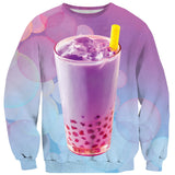 Bubble Tea Sweater-Shelfies-| All-Over-Print Everywhere - Designed to Make You Smile