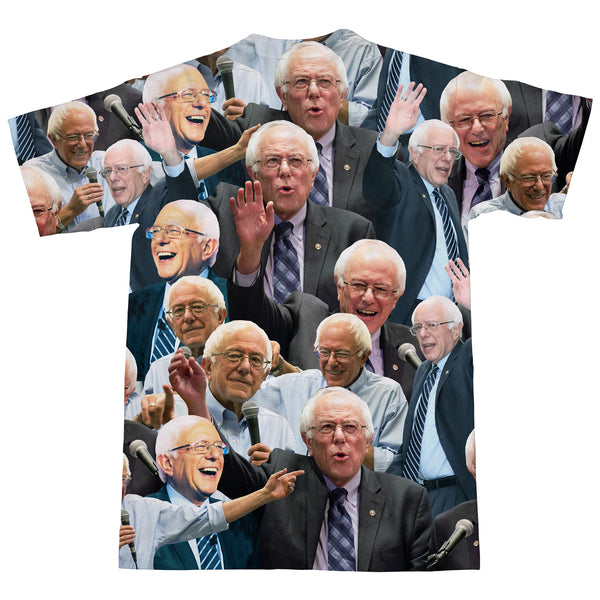 Bernie Sanders Face T-Shirt-Subliminator-| All-Over-Print Everywhere - Designed to Make You Smile