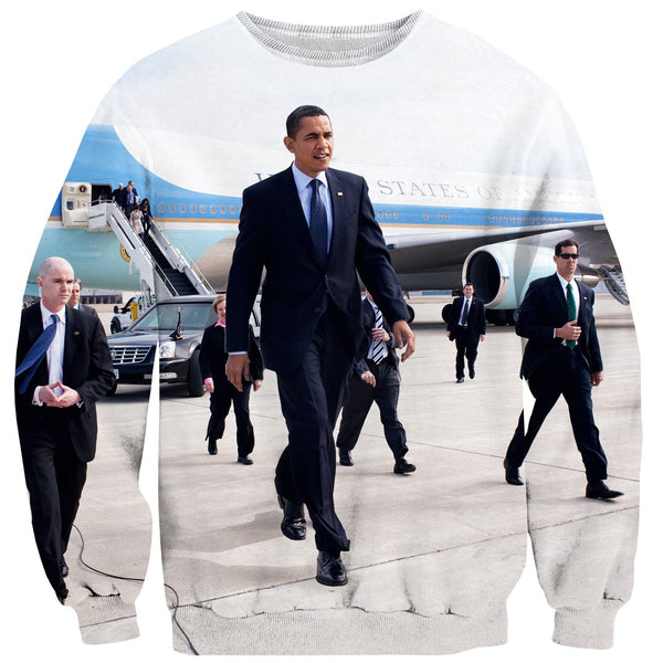 Big Obama Sweater-Shelfies-| All-Over-Print Everywhere - Designed to Make You Smile