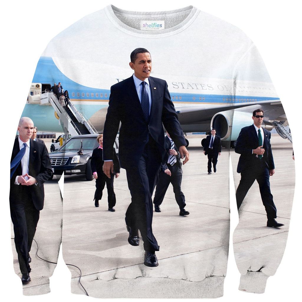 Big Obama Sweater-Shelfies-| All-Over-Print Everywhere - Designed to Make You Smile