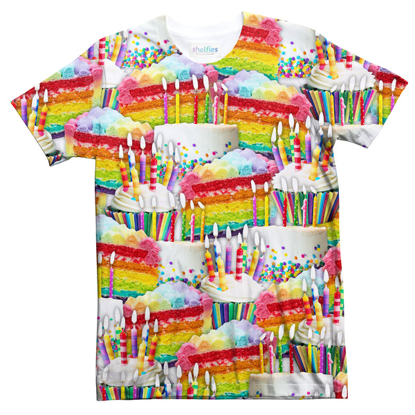 Birthday Cake Invasion T-Shirt-Subliminator-| All-Over-Print Everywhere - Designed to Make You Smile