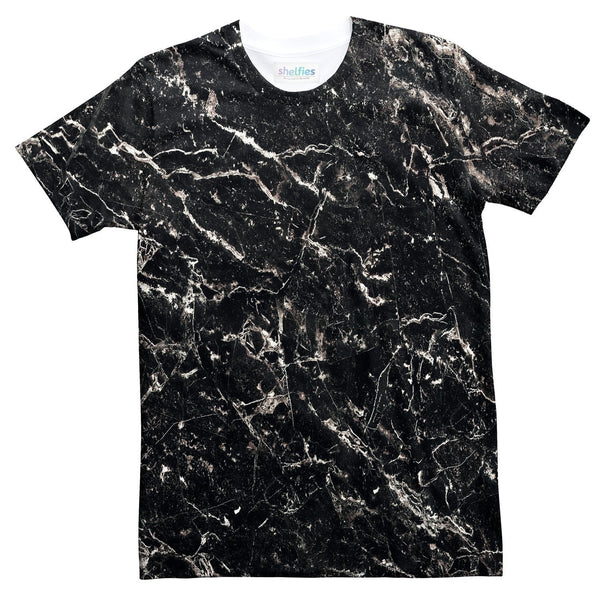 Black Granite T-Shirt-Shelfies-| All-Over-Print Everywhere - Designed to Make You Smile