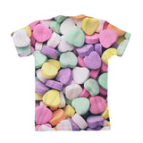 Candy Heart Invasion Youth T-Shirt-kite.ly-| All-Over-Print Everywhere - Designed to Make You Smile