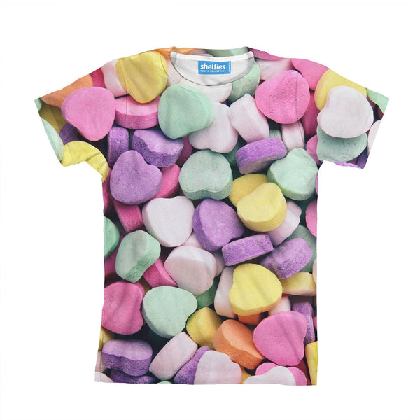 Candy Heart Invasion Youth T-Shirt-kite.ly-| All-Over-Print Everywhere - Designed to Make You Smile