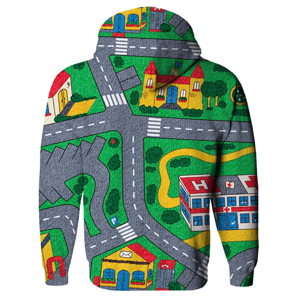 Carpet track top hoodie