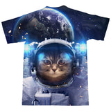 Astronaut Cat T-Shirt-Subliminator-| All-Over-Print Everywhere - Designed to Make You Smile