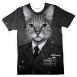 Cat on Duty T-Shirt-Subliminator-| All-Over-Print Everywhere - Designed to Make You Smile