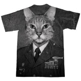 Cat on Duty T-Shirt-Subliminator-| All-Over-Print Everywhere - Designed to Make You Smile